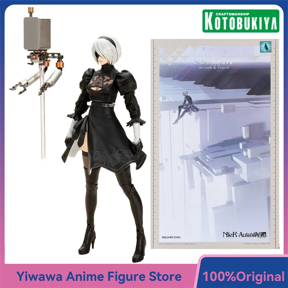 In-Stock Square Enix & Kotobukiya NieR:Automata 2B (YoRHa No.2 Type B) 15cm Nice Collectible Plastic Model Kit Toys