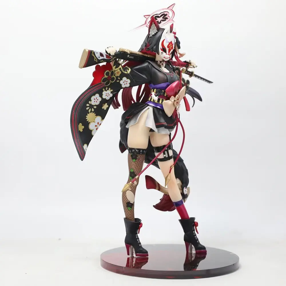 New 25cm Blue Archive Figure Kosaka Wakamo Anime Fox Girl Pvc Action Figure Toy Statue Game Adult Collection Model Doll Gifts
