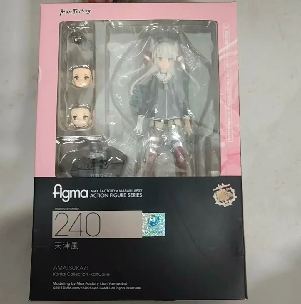 In Stock Original Max Factory Figma #240 Amatsukaze Kantai Collection Action Humanoid Decoration Model Toys