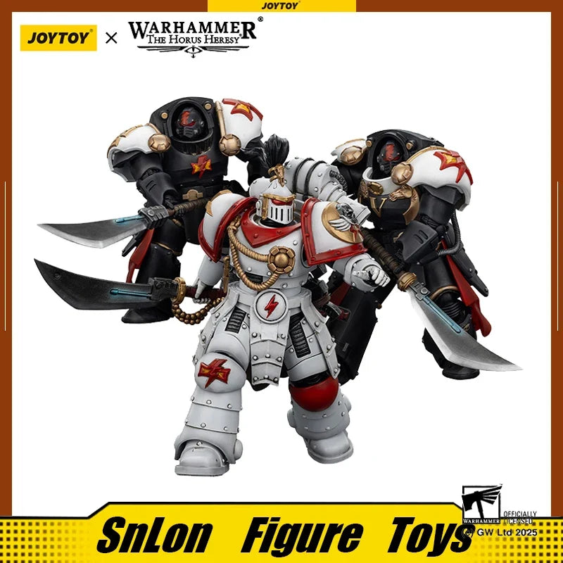 JOYTOY Warhammer 40K "The Horus Heresy" 1/18 Action Figure White Scars Legion Praetor Ebon Keshig Terminator  3PCS Model Toys