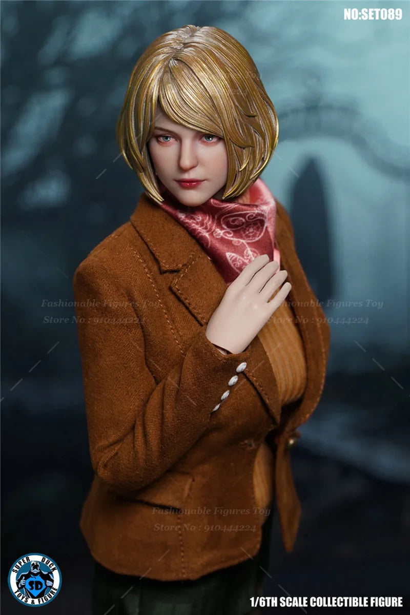 SUPER DUCK SET089 1/6 Scale Collectible Figure Ashley Head Carved Clothes Accessory For 12Inch Women Soldier Action Figure Body