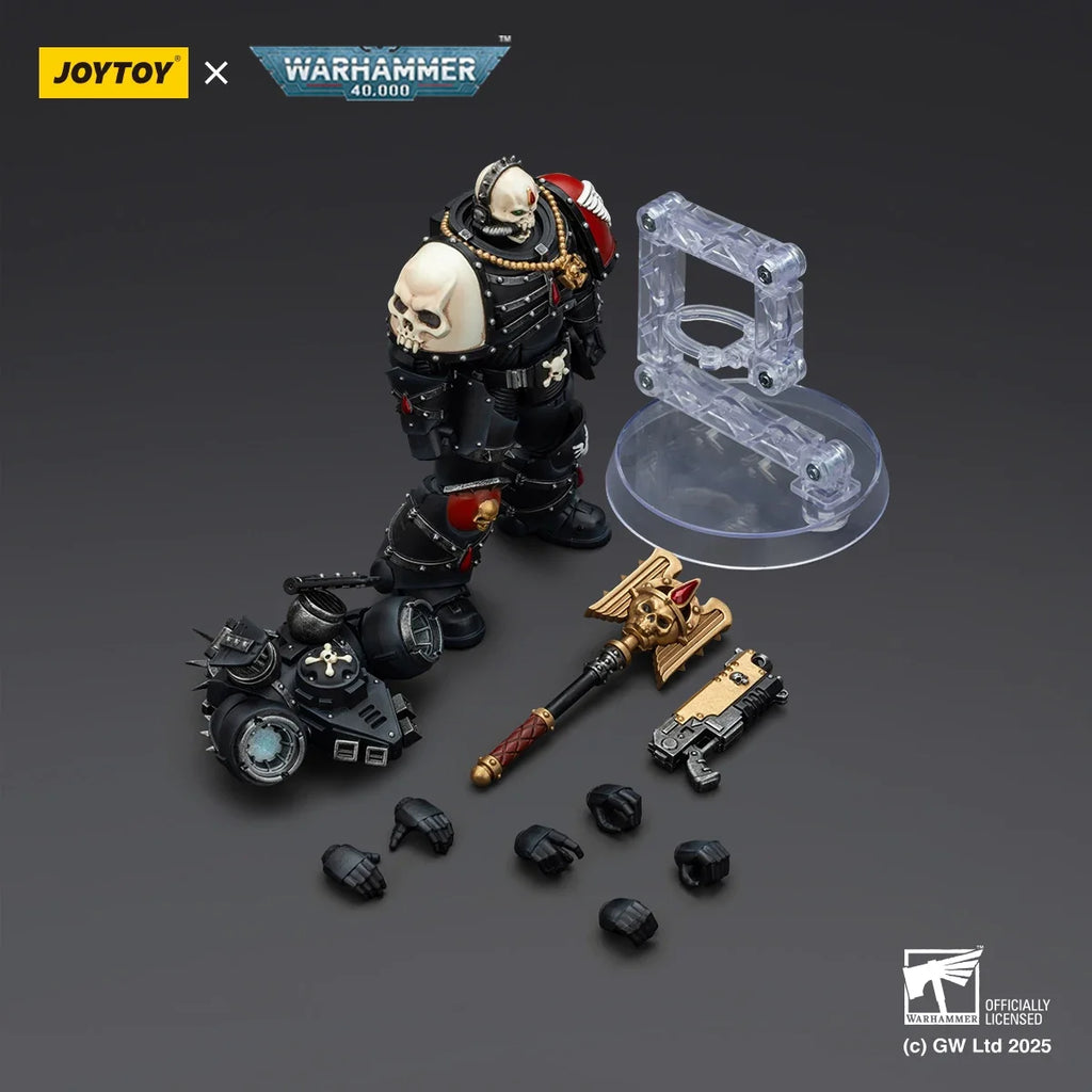 【MT】JOYTOY Warhammer 40K Blood Angels Lemartes with Jump Pack Blood Crozius and Absolver Bolt Pistol 1/18 Action