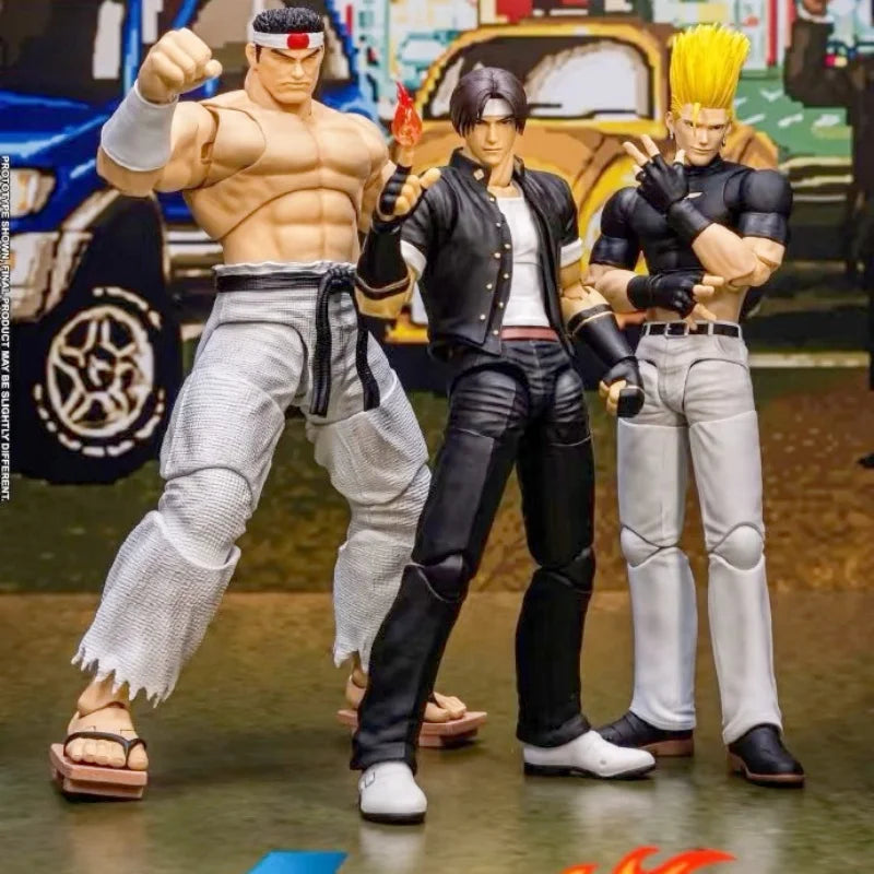 [IN-STOCK]JOYTOY SNK 1/18 Action Figures KOF 98UM Hero Team Kyo Kusanagi&Goro Daimon&Benimaru Nikaido Model Gift