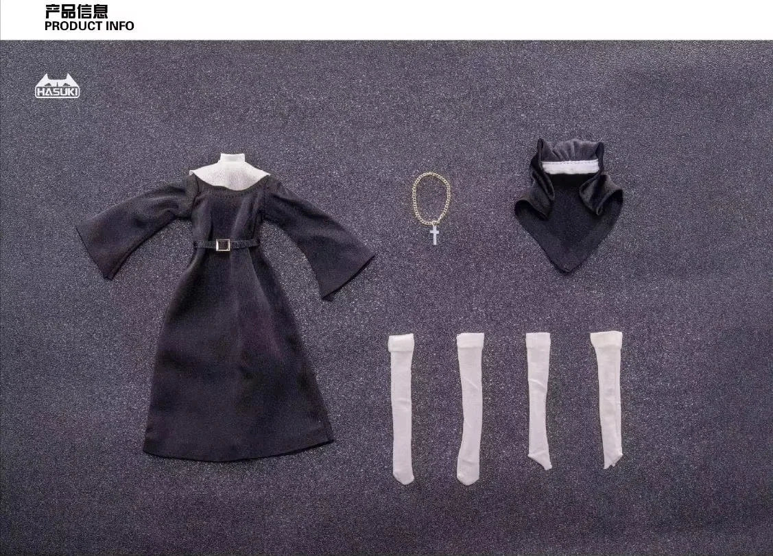 In Stock Hasuki Pocket Art PA009 SP 1/12 Succubus Nun Friede Women Soldier Anime Action Figure Toys Models Collectible PVC Gift