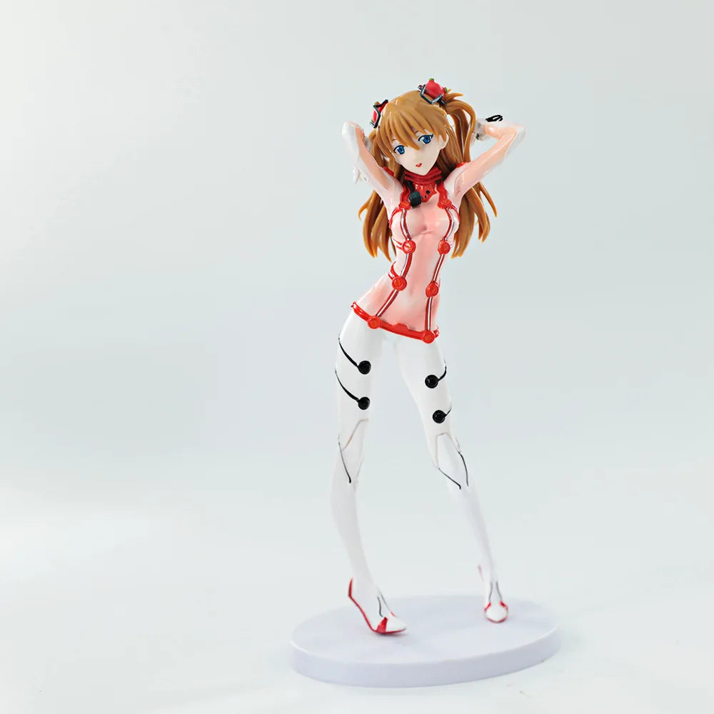 22CM Anime Evangelion Asuka Langley Soryu Figure-rise LABO 1/7 Test Suit Ver Model Toy Doll Gift Aciton Figure