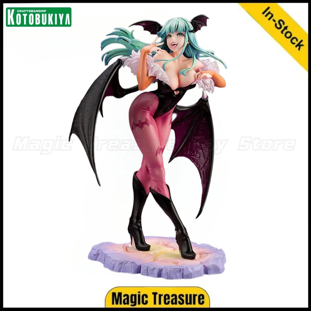 【Auf Lager】Original Kotobukiya BISHOUJO STATUE VAMPIRE HUNTER Morrigan Aensland Figur im Maßstab 1:7 Geschenke