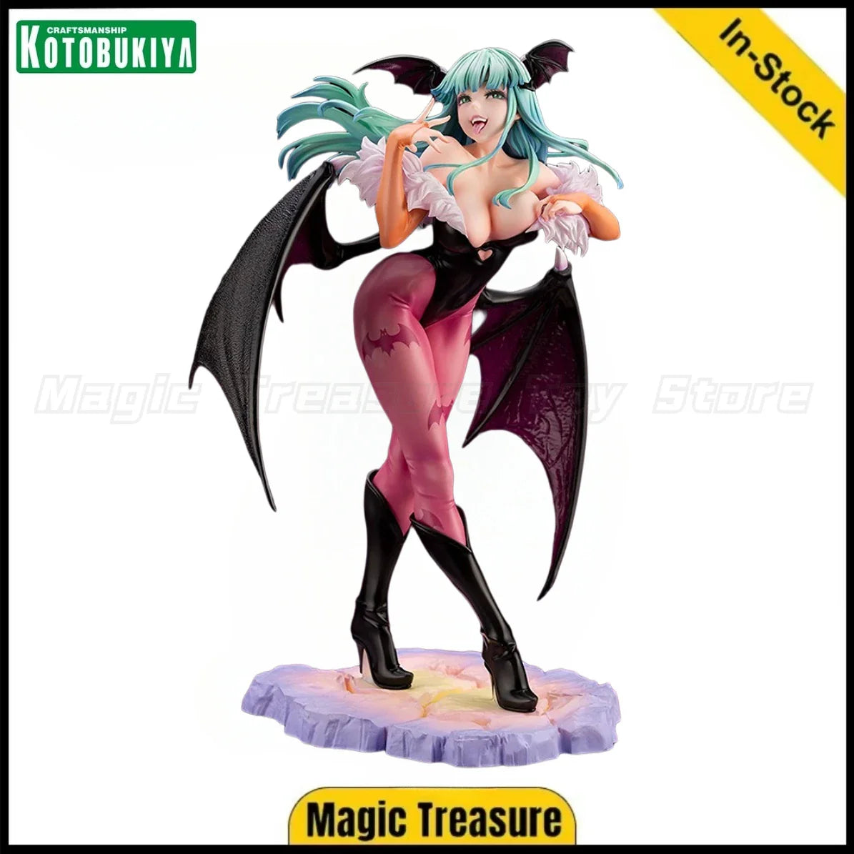 【Auf Lager】Original Kotobukiya BISHOUJO STATUE VAMPIRE HUNTER Morrigan Aensland Figur im Maßstab 1:7 Geschenke