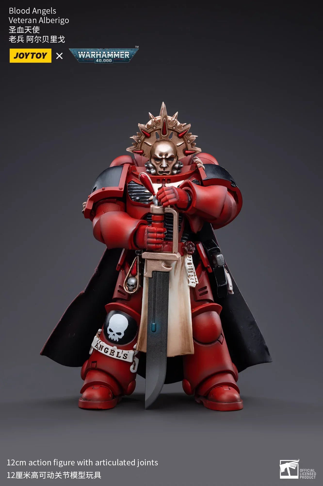 【In Stock】JOYTOY Warhammer 40K Blood Angels Veteran Vigna Salus Alberigo Laenatus 4PCS 1/18 Action Figure Toy Model