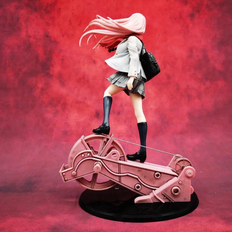 Darling In The Franxx 02 Model Dolls Figurines Backpack Uniform Anime Zero Two Pvc Action Figure Collectible Adult Kids Toy Gift