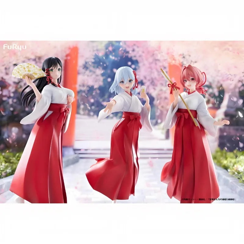 In Stock Original FuRyu Trio-Try-iT Figure Amagami Yuna Yuna Yae Amagami-san Chi No Enmusubi 20Cm Kawaii Anime PVC Model Toys