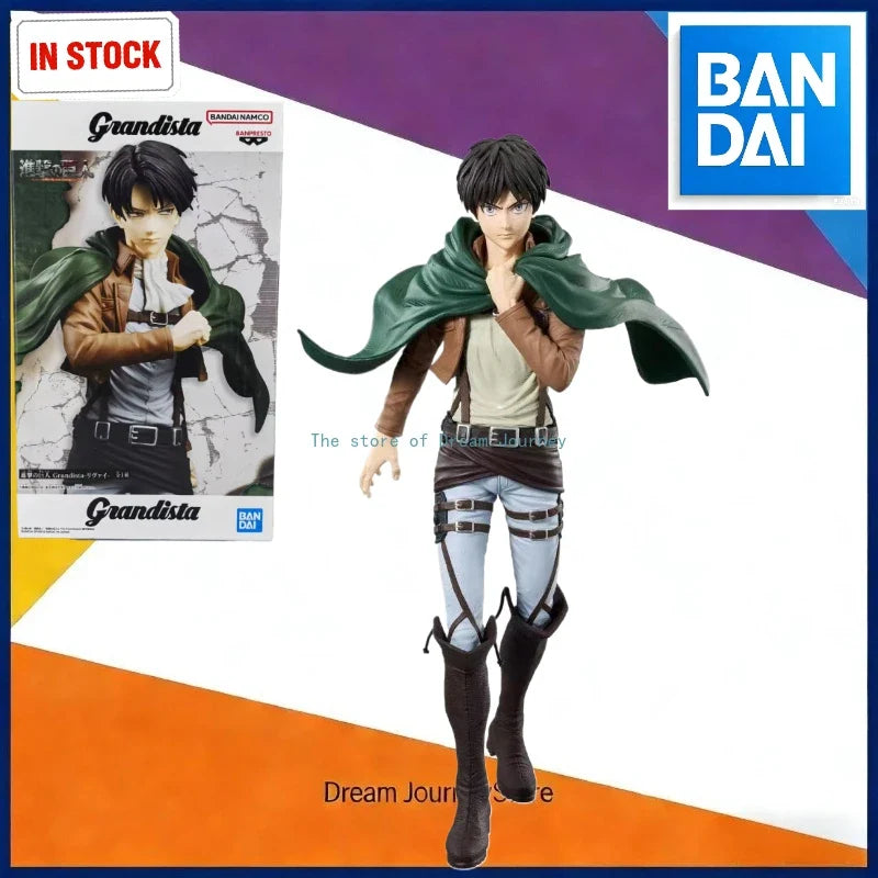In stock, glasses factory, Attack on Titan, Grandista Eren, Captain Levi, scenery, figures