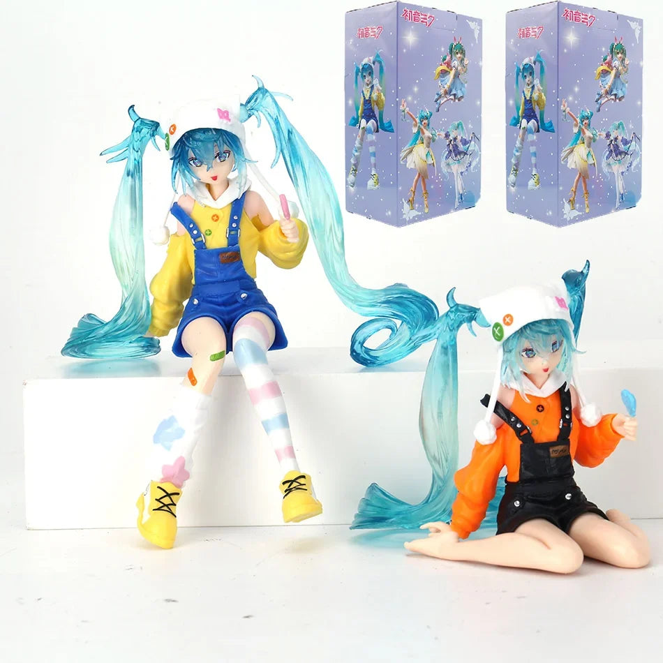 New Hatsune Miku Lollipop Series Figure Anime Peripheral Collectible Models Decorative Decorations Children Kawaii Gift