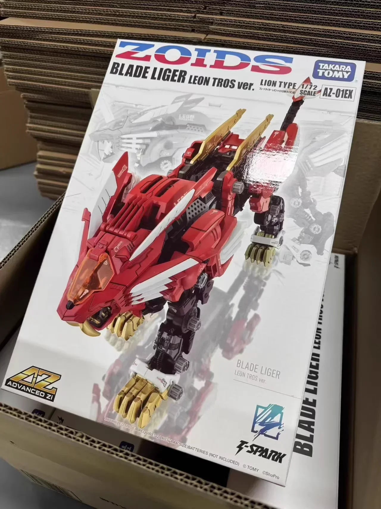 In Stock TAKARA TOMY ZOIDS AZ-01EX BLADE LIGER LEON TROS Ver. Assembling Toys Model Collect Electric Walking