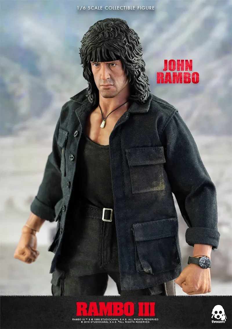 Original Threezer 3A 1/6 3Z0169 Rambo III Rambo John Rambo Action Figure Model Toys 12 inch collectible scene ornament gift