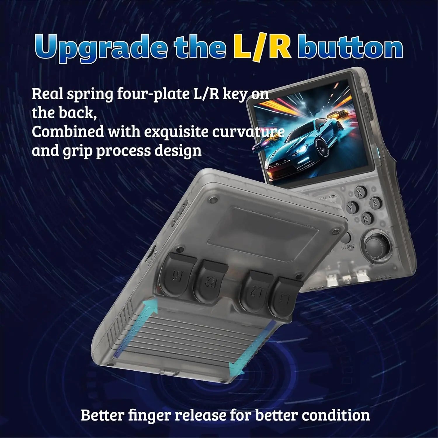  R40S Pro 30000 Games Retro Handheld Game Console 3.5 Inch IPS Screen Portable Pocket Video Player 256GB Games Kid Gift