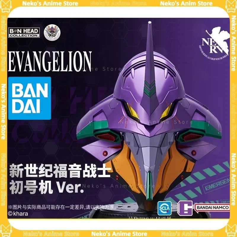 【In Stock】BANDAI Tides BN HEAD Collection Neon Genesis Evangelion Unit-01 Ver. Action Figure Anime Desktop Doll Collectibles