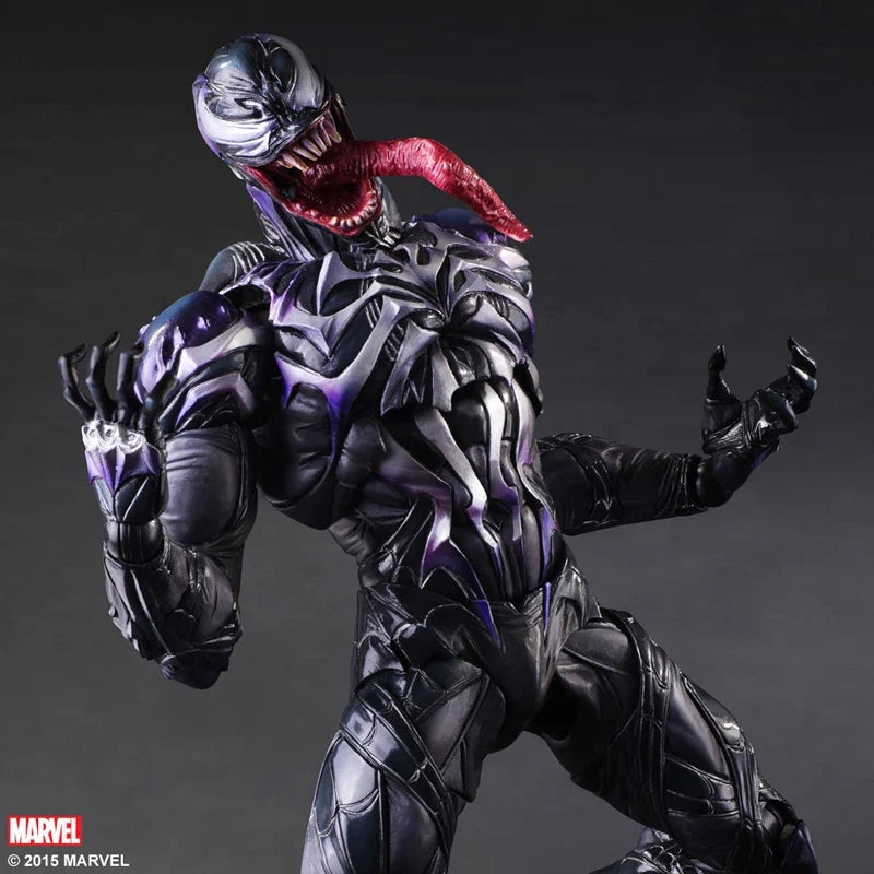 Play Arts Venom Action Figure PA Marvel Collection Doll Toys Amazing Spiderman Model