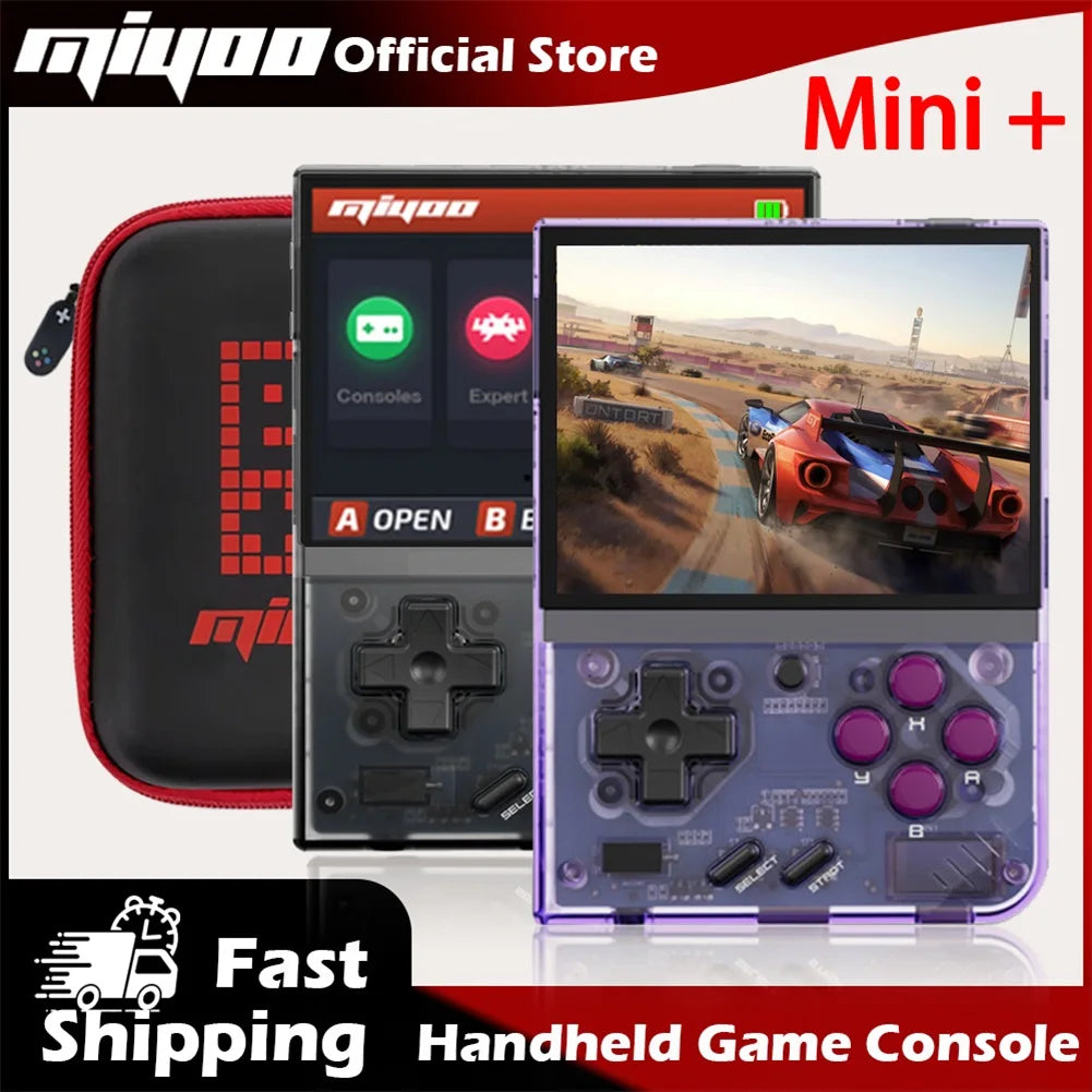MIYOO Mini Plus Retro Handheld Game Console 3.5"IPS HD Screen Mini+ Portable Players childhood Classic Nostalgic Gaming Emulator