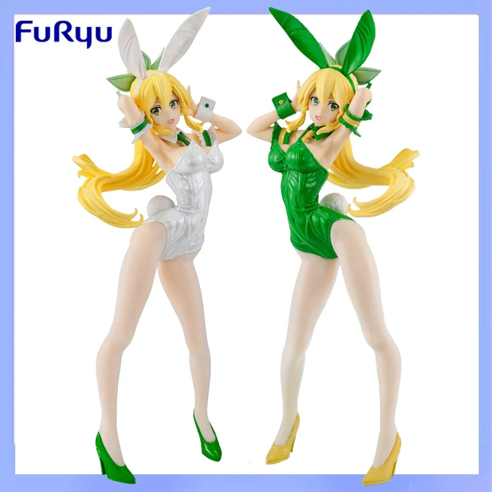 Original in Stock FuRyu BiCute Bunnies Sword Art Online Leafa Anime Figure Action Figure Collection Model Decoration Kawaii