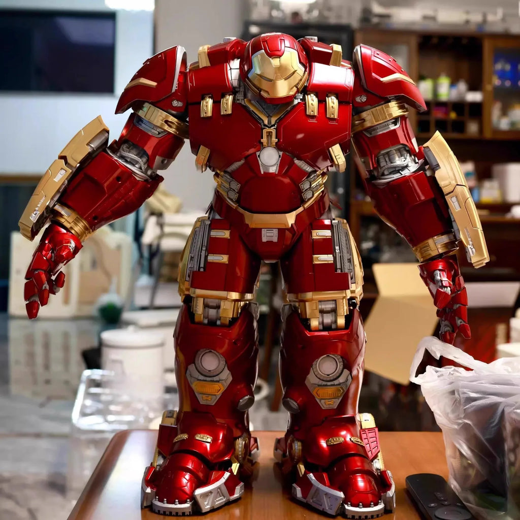Fondjoy Toy Iron Man Action Figure - 1/7 Scale Mark Hulkooster Hulkbuster Armor Assembly Model Toy for Collectors And Xmas Gifts