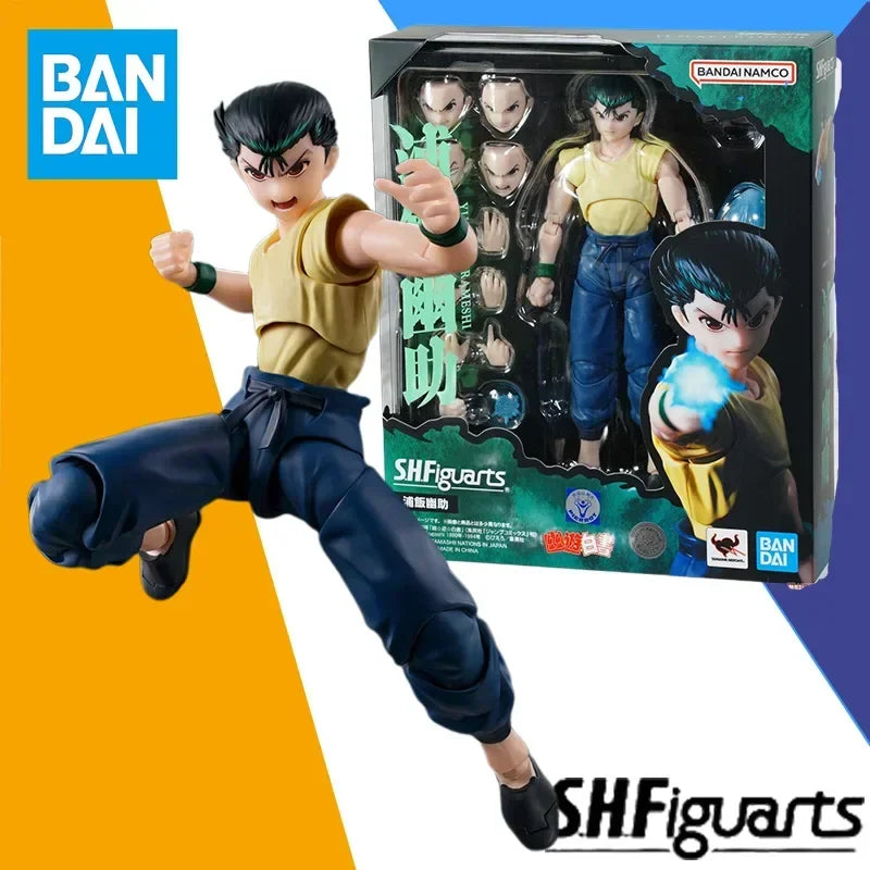 Auf Lager Bandai Original S.H.Figuarts SHF YuYu Hakusho Yusuke Urameshi Anime Actionfigur Modell Fertige Spielzeug Geschenk
