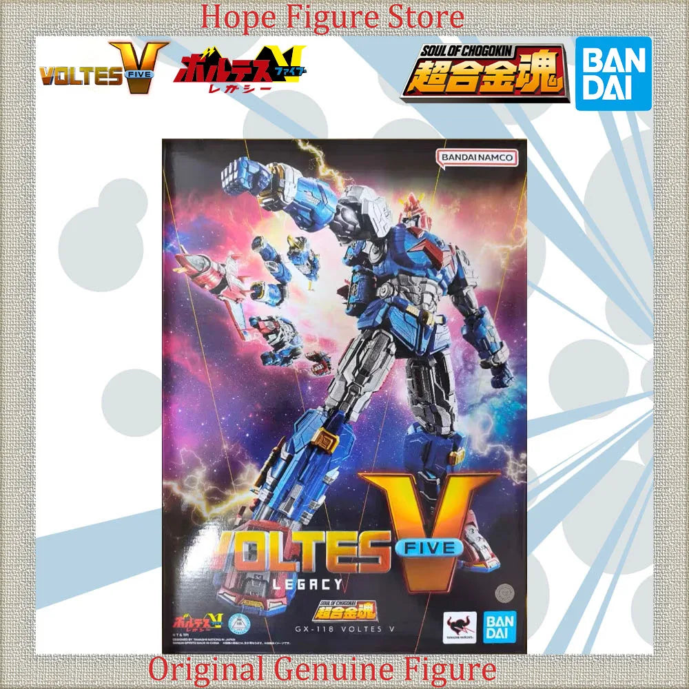 Offiziell lizenziert BANDAI SOUL OF CHOGOKIN Voltes V Legacy GX-118 VOLTES 5 Figur Anime Action Modell Spielzeug