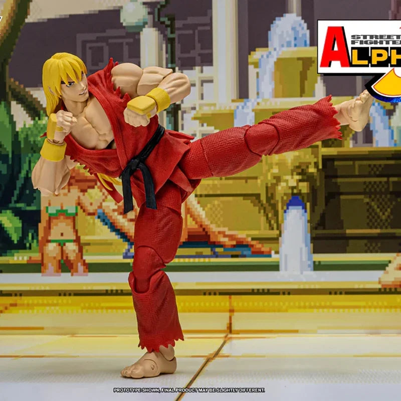 Street Fighter Alpha 3 Ken Master Action Figure by Storm Toys in Stock Competitive Figurine Collection Statue Ornament for Fans