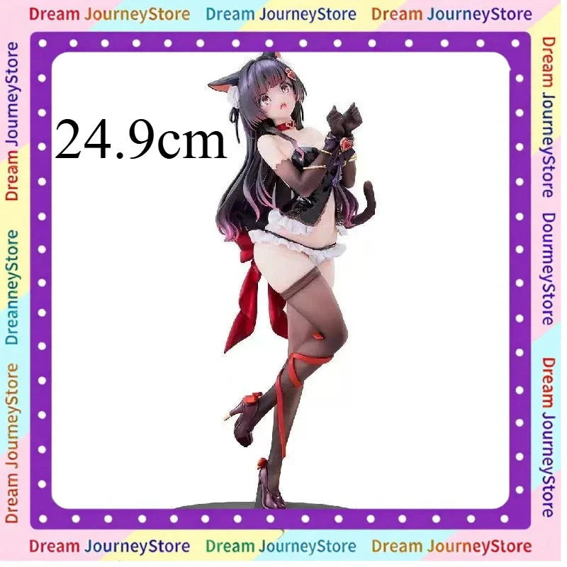 Auf Lager Original SIKI ANIM un gato retenido 24,9 cm Lovina Anime Figurenmodell-Sammlung