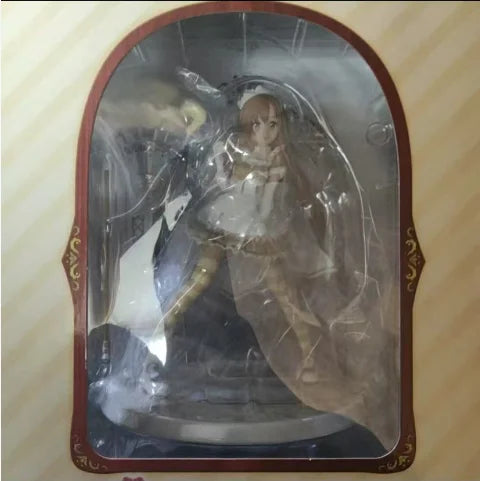 BANDAI Ichiban Kuji Sword Art Online Yuuki Asuna Maid Ver.Figure Prize Action Figure Model Desktop Decoration