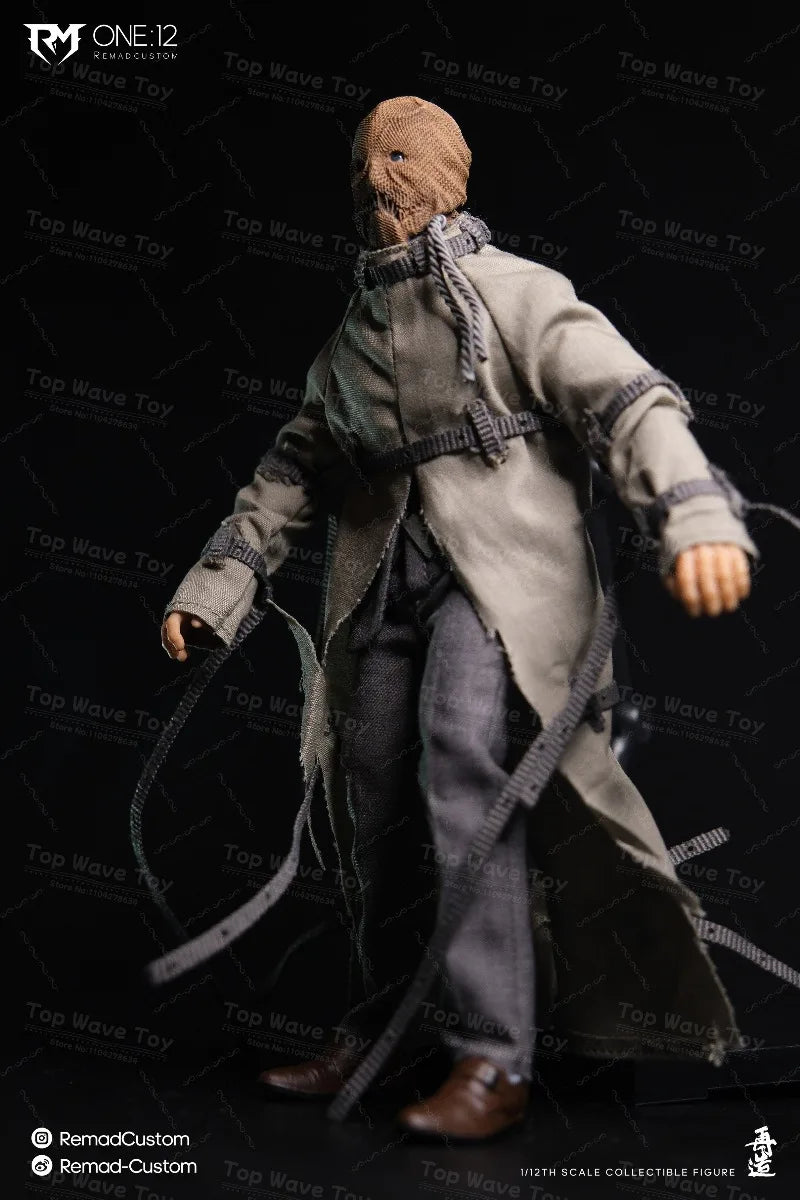New Stock Remad Custom 1/12 RM003 Gotham Scarecrow Batman Villain Classic Movie Male Soldier Full Set 6-inches Action Figure Toy