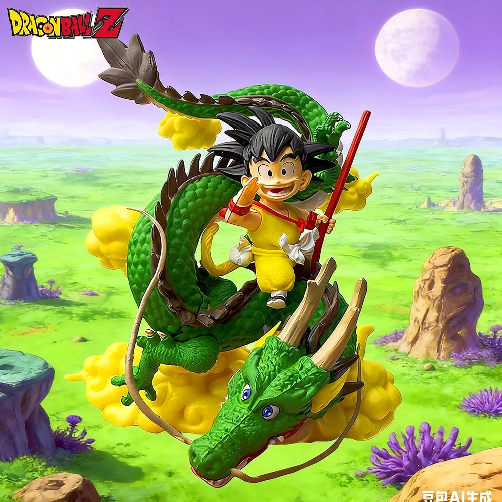 15cm Anime Dragon Ball Figure Goku and Dragon Figure PVC Action Figures Collection Model Toys Gifts