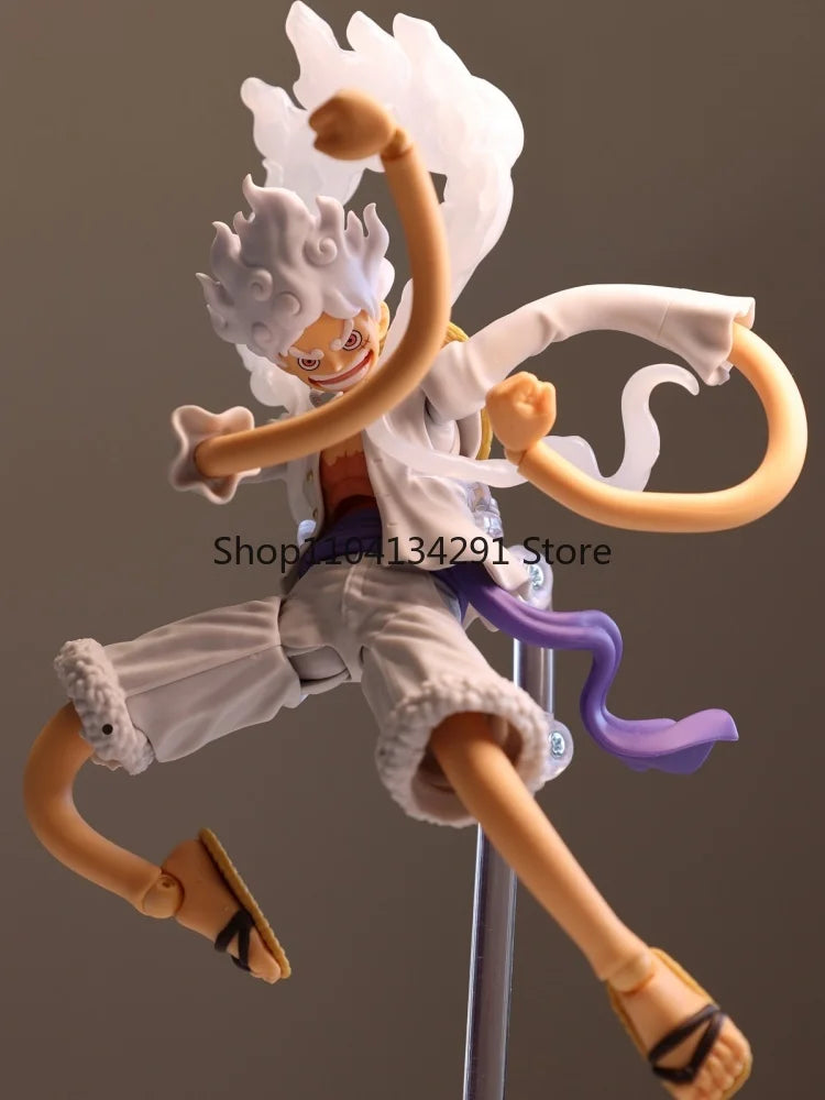 In Stock Original Bandai S.H.Figuarts S.H.Figuarts Anime Monkey D Luffy Gear 5 Nika One Piece Action Figure Pvc Model Toys Gifts