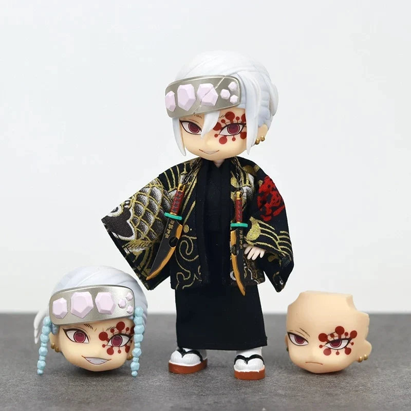 Demon Slayer Kimono Ver Complete Action Figures Bjd Anime Character Mitsuri Kanroji Giyu Tomioka Collectible Model Birthday Gift