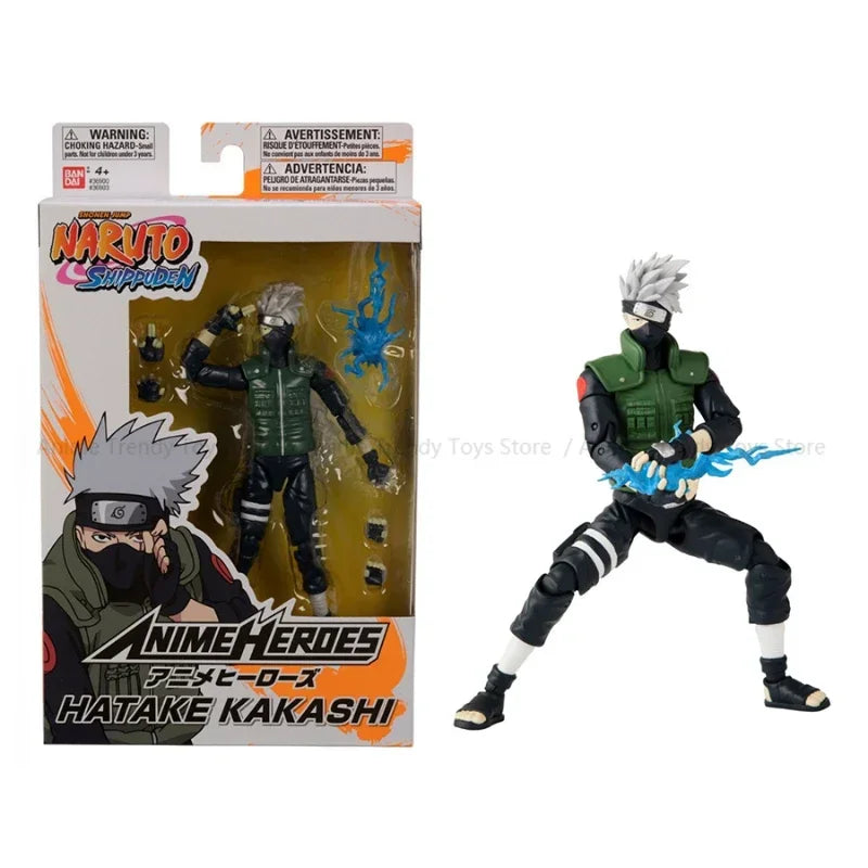 In Stock BANDAI SHF Original Naruto: Shippūden Hatake Kakashi Uzumaki Uchiha Sasuke Anime Heroes Ninja Action Figures WY