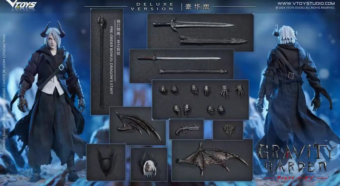 Auf Lager 1/12 Gravity Garden Dragon's Breath Hunter VSD009 Gelenk-Actionfigur