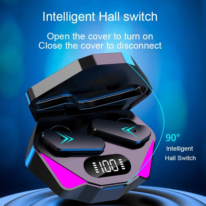 2pcs Bluetooth Earphones Wireless Headphone ENC-Calling Noise Cancelling Headset Low Latency HiFi Stereo Game Handsfree Earphone