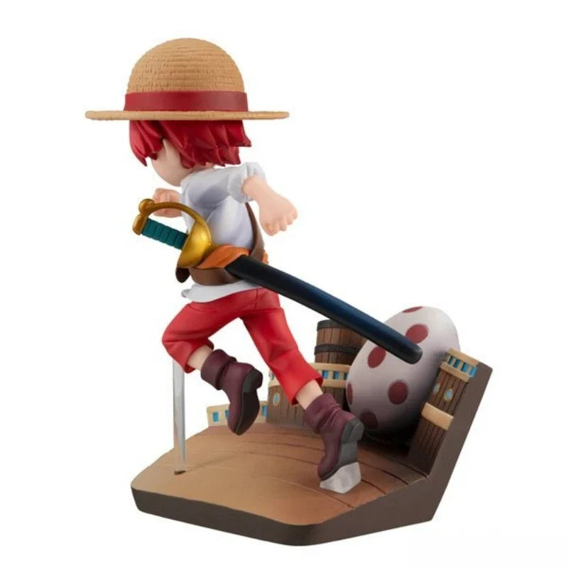 MegaHouse Original Genuine Anime One Piece Akagami No Shanks G.E.M. Run!Run!Run! 12cm Collections Models Toy Figures Xmas Gifts