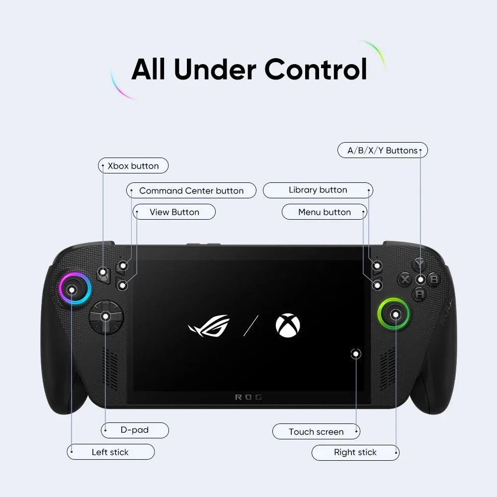 New Original ASUS ROG Xbox Ally X 7" FHD IPS 500 nits 120Hz Gaming Handheld AMD Ryzen  AI Z2 Extreme Processor Windows 11 Home