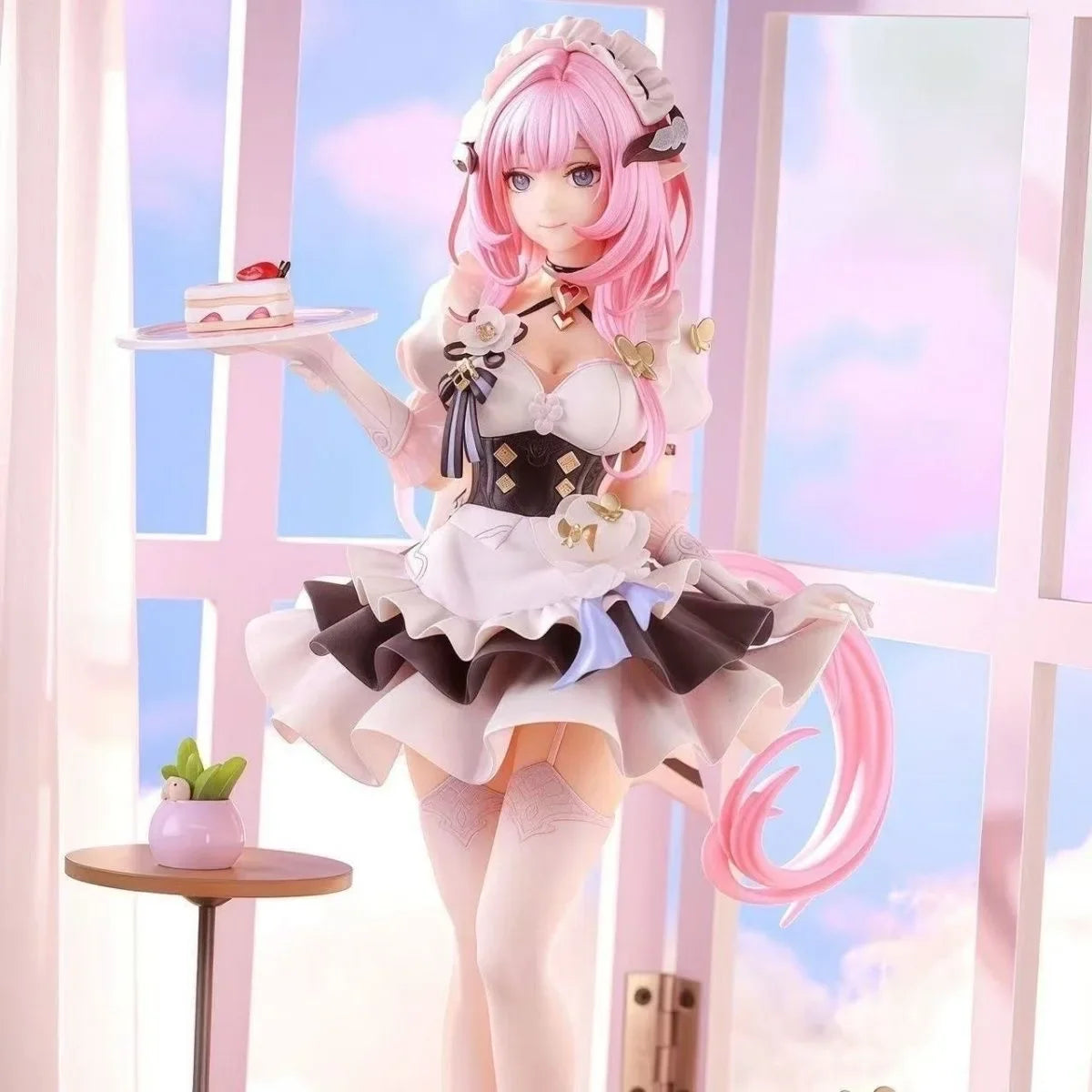 Pink Sweetheart Maid Cartoon Figure - Dessert Theme Collection Model for Kawaii Room Decor & Gift