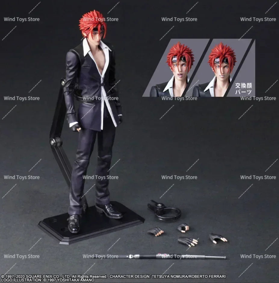 Original SE PlayArts Remake Version 2.0 Cloud Strife Sephiroth Tifa Yuffie Kisaragi Aerith PVC Action Figure Model Toys