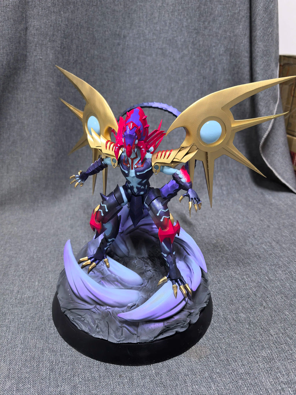 25cm Galaxy Eyes Cipher Dragon Figure Yu Gi Oh ZEXAL Anime Figures Collectible Desktop Ornament Decorations Best Gifts for Boys
