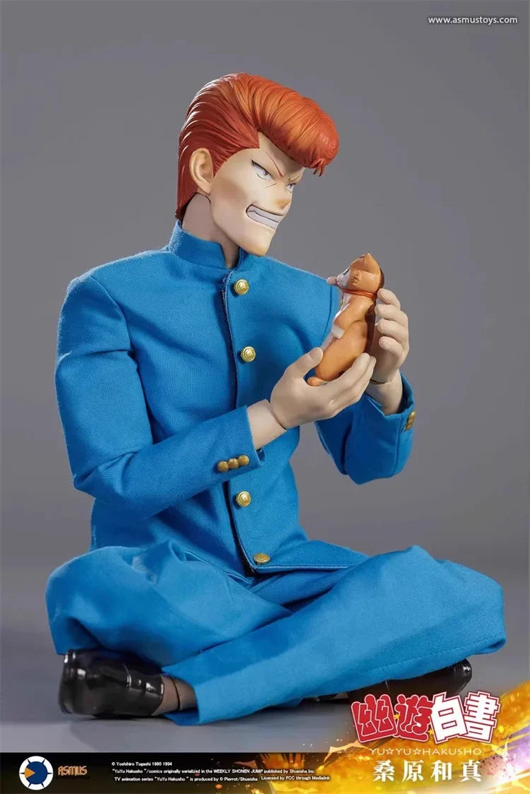 Original ASMUS TOYS YUYU004 1/6 Male Classic Anime Character Yuyu Hakusho Kazuma Kuwabara Full Set 12in Action Figure Toys ﻿