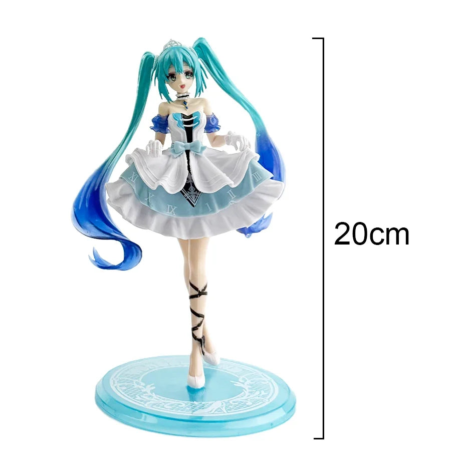 In Stock Hatsune Miku Anime Figure Fashion Subclture Miku Action Figure Christmas Gift PVC Collection Model Kawaii Girl Doll Toy