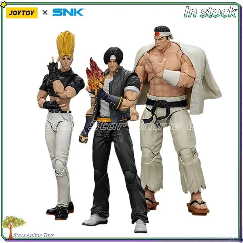 JOYTOY KOF 98UM Hero Team Kyo Kusanagi/Goro Daimon/Benimaru Nikaido 1/18 Action Figure Toys