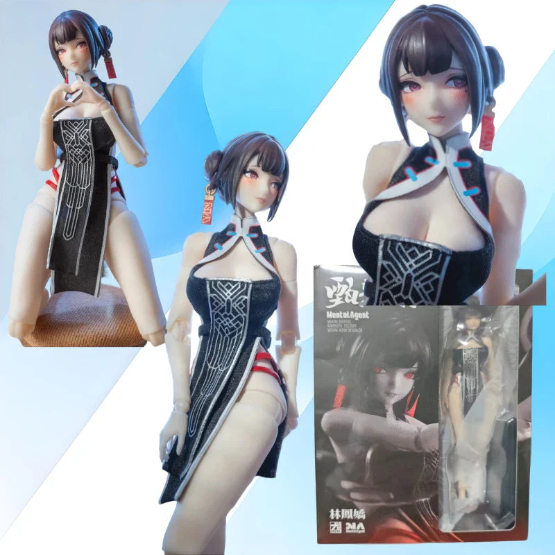 Spot Mental Agent Original, Anime Zhen Yi Lu Serie Lin Fengjiao 1/10 Männliche und weibliche Studenten bewegliche Modellsammlung