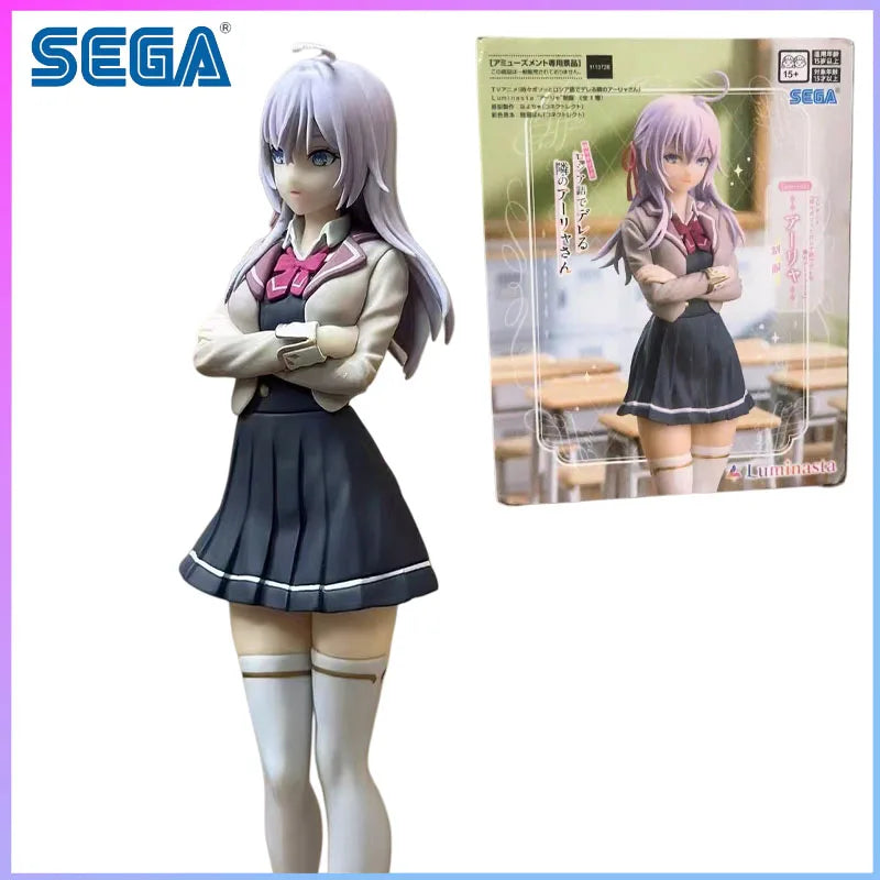 SEGA In Stock Luminasta Alya Sometimes Hides Her Feelings in Russian Anime Ver Alya School Uniform Action Figure in stock Kawaii