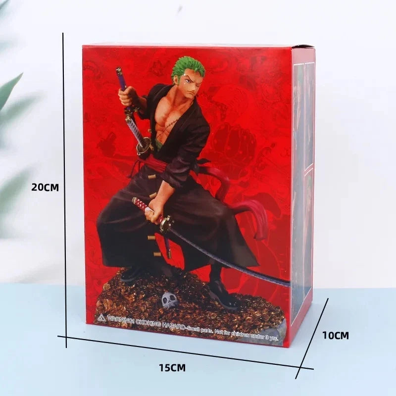 Anime One Piece Roronoa Zoro Figure Art King Sauron Commemorative One Hundred Scenes of the Great Pirates by Eiichiro Oda Model