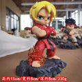 15cm Ken Ryu Q-Version Anime Figure Cute Desktop Ornament Trendy Art Collectible Exquisite Action Figurine Toy Christmas Gift