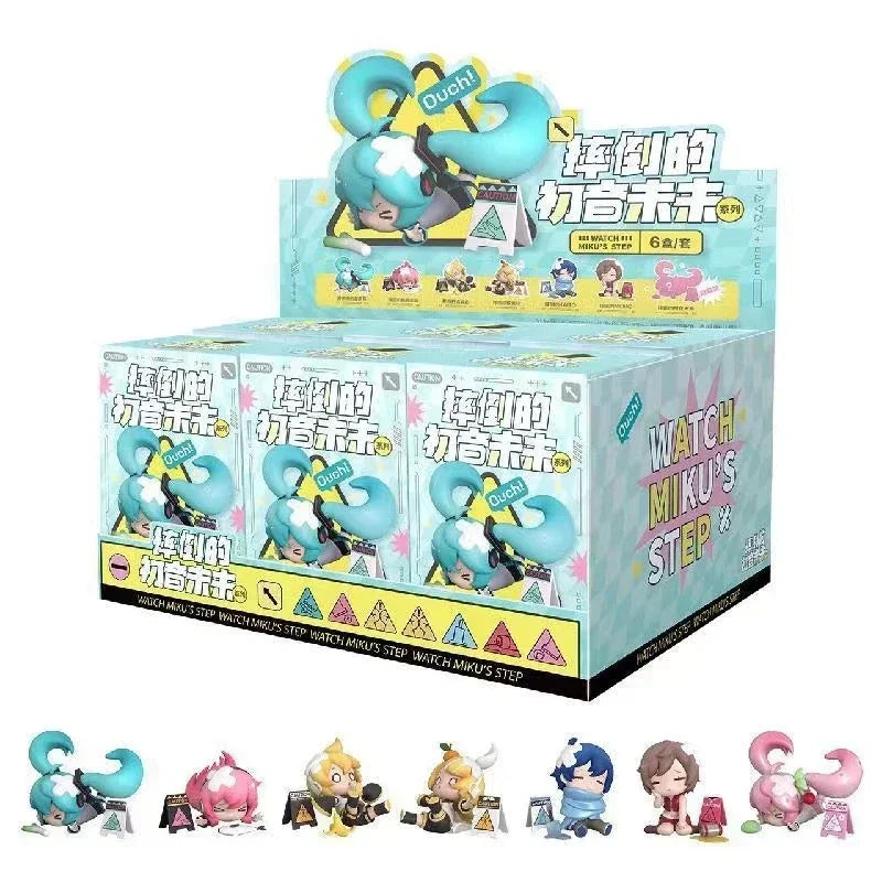 Hatsune Miku Kagamine Rin Kagamine Len Q-version box-packed fall figure In shelf Brand new genuine