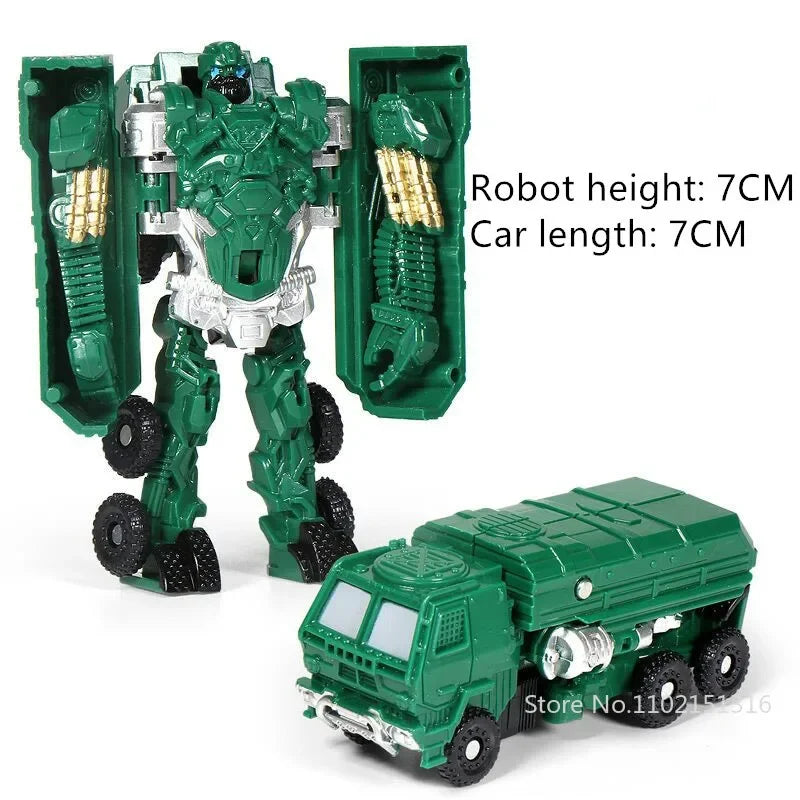 Mini Transformation Robot Kit Toys Models 2 In 1 Deformed Car Toy Robots Toys for Kids Gift  Action Figure Children Toys